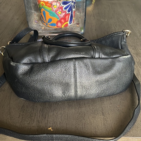 Coach Central Satchel bag in black pebbled leather - Picture 7 of 16